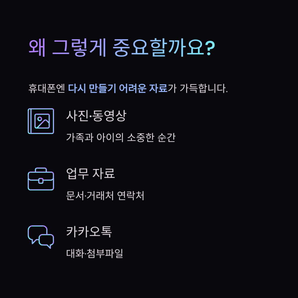 휴대폰사진복구